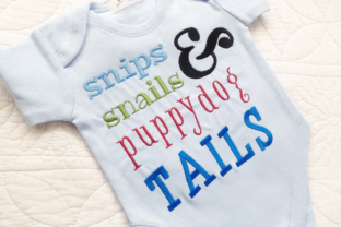 Baby Boys Snips and Snails Embroidery: A Festive Addition to Your Seasonal Collection