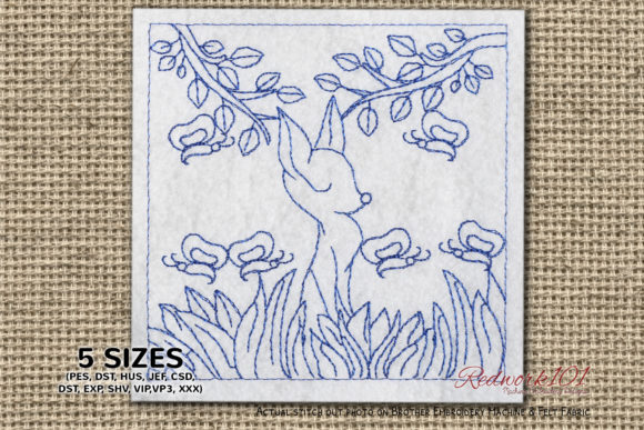 Baby Fox Meditating in Jungle Embroidery Review for Craft Fair Success