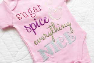 Baby Girls Sugar and Spice Embroidery Review