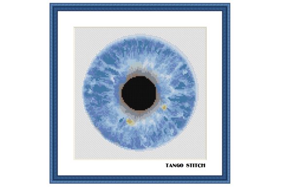 Blue Eye Cross Stitch Embroidery Pattern Review