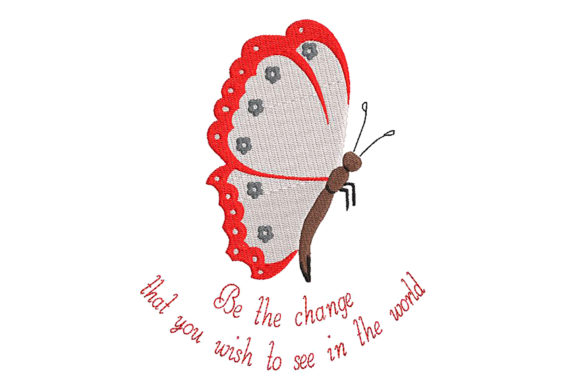 Butterfly Embroidery and a Wise Quote: A Seasonal Design Review