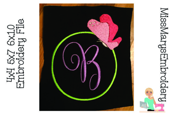Butterfly Embroidery Monogram Frame Review for Seasonal Use