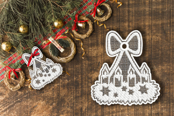 Christmas Candles FSL Decoration Review for Craft Fair Products