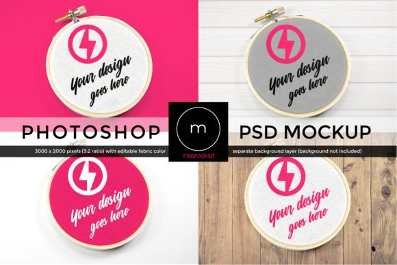 Embroidery Hoop Product Mock Up Review for Personalized Gifts