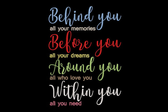 Inspirational Embroidery Quote for Craft Fairs