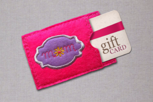 Mom ITH Gift Card Holder Applique Review for Business Use