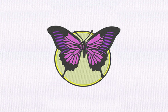 Purple Butterfly: A Versatile Machine Embroidery Design for Boutique Sweatshirts
