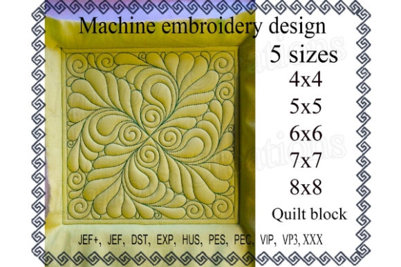 Quilt Block Embroidery Design Review for Small Business Merch