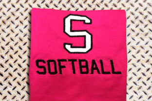 S for Softball Applique Embroidery Design Review