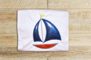 Sailboat Applique: A Charming Embroidery Design for Craft Fairs