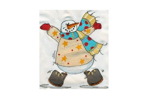 Sassy Fat Dancing Snowman: A Seasonal Embroidery Design Review