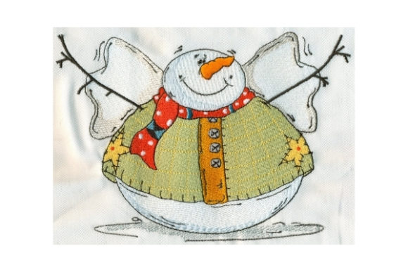 Sassy Fat Round Snowman Embroidery Design Review