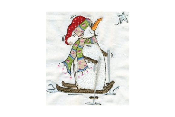 Sassy Star Watching Snowman Review: A Versatile Embroidery Design for Handmade Gifts