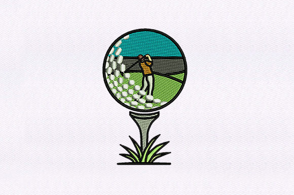 Scenic Golf Ball Embroidery Design Review