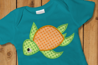 Sea Turtle Applique Embroidery for Small Business Merch